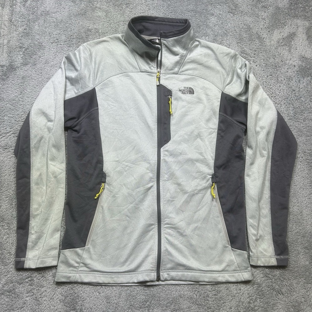 The North Face Light Gray and Dark Gray Windbreaker